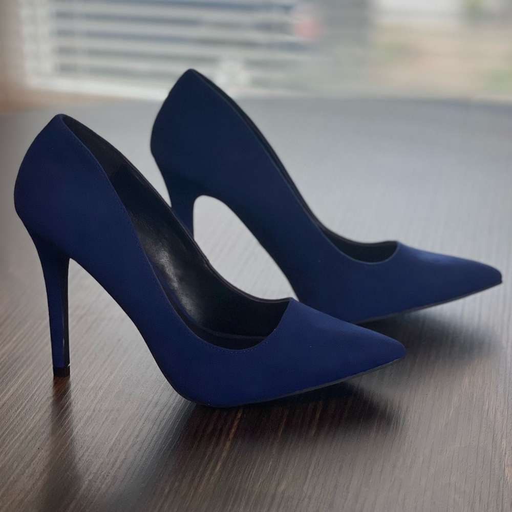 Charlotte Russe.  Copalt Blue Suede Pumps